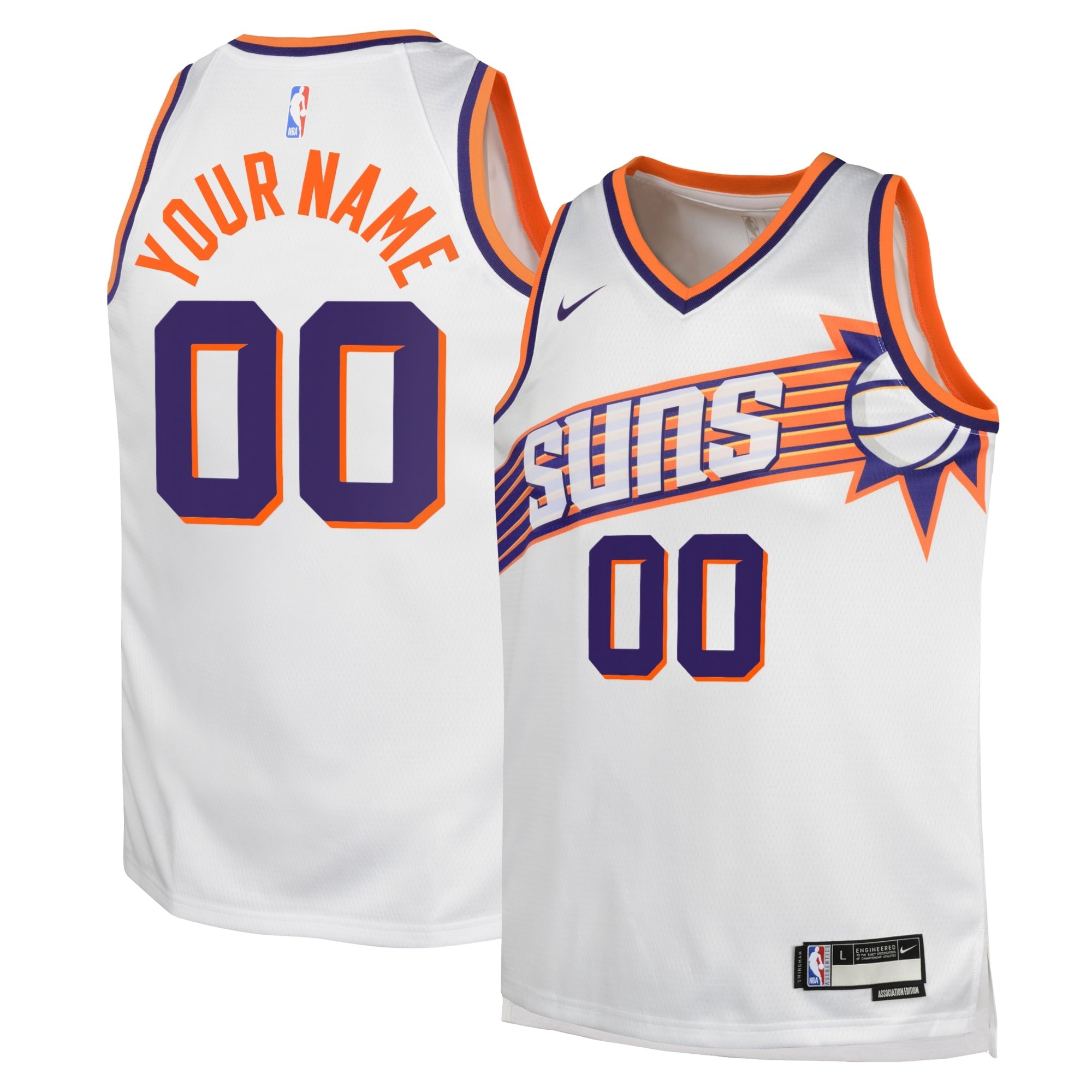 Phoenix Suns Association Swingman Custom Jersey Multicolor Sizes