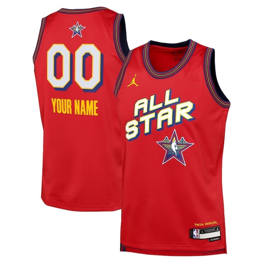 NBA All Star 2025 Swingman Team Jersey Red - Lightweight Polyester Unisex