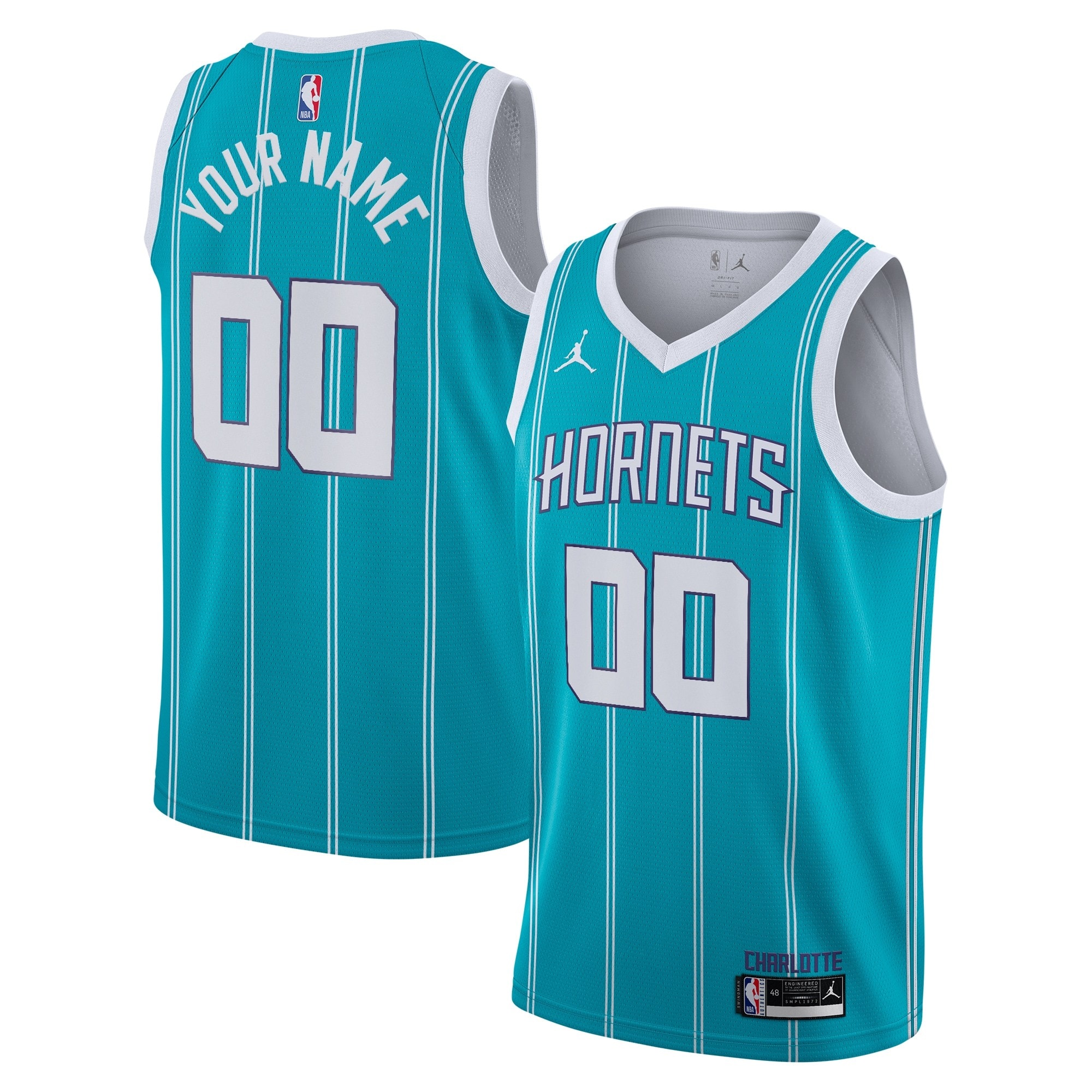 Charlotte Hornets Jordan Icon Edition Swingman Jersey Custom Multicolor