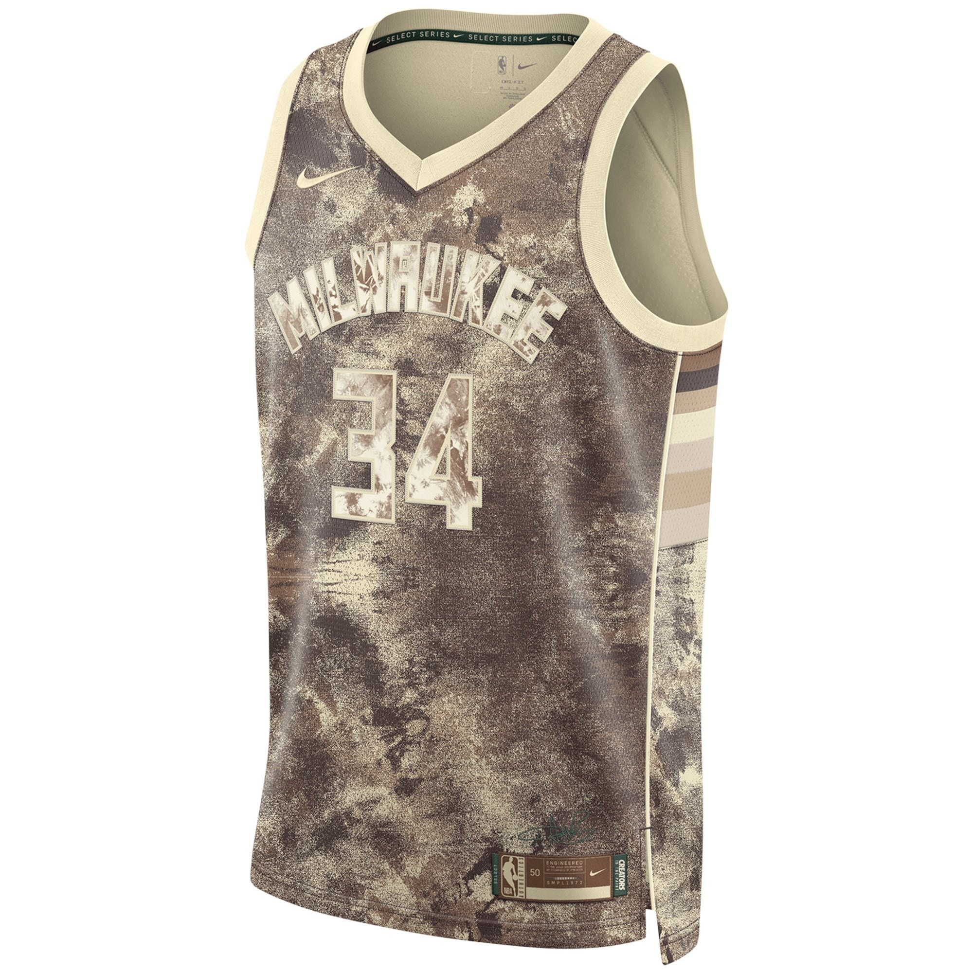 Milwaukee Bucks Giannis Antetokounmpo MVP Select Series Jersey Mens Multicolor
