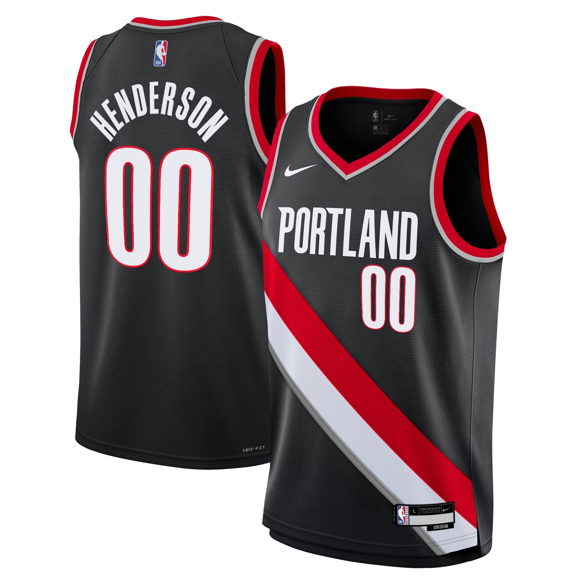 Portland Trail Blazers Scoot Henderson Swingman Jersey Black