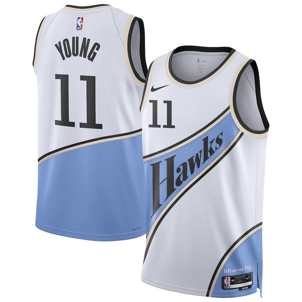 Trae Young 11 Atlanta Hawks Unisex 2024/25 Swingman Player Jersey City Edition White