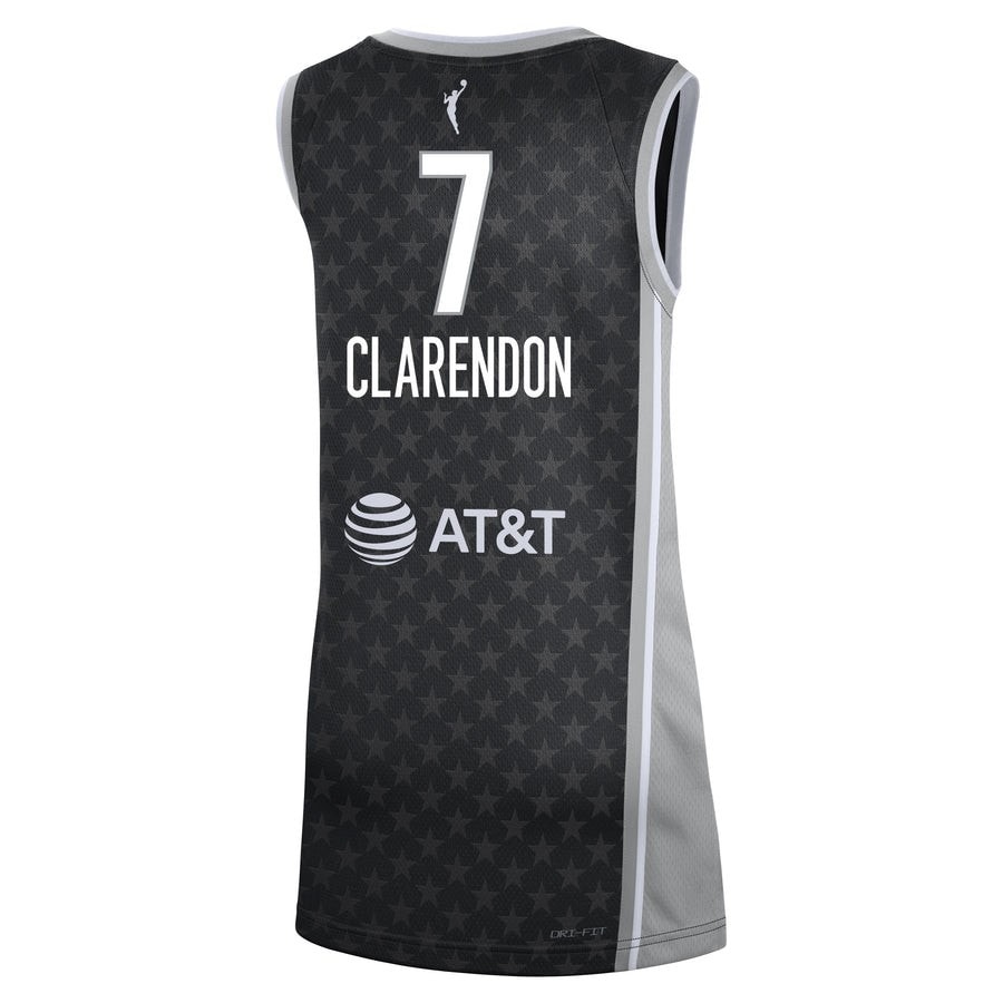 Clarendon 7 Minnesota Lynx Rebel Jersey Black Unisex - Adult Sizes