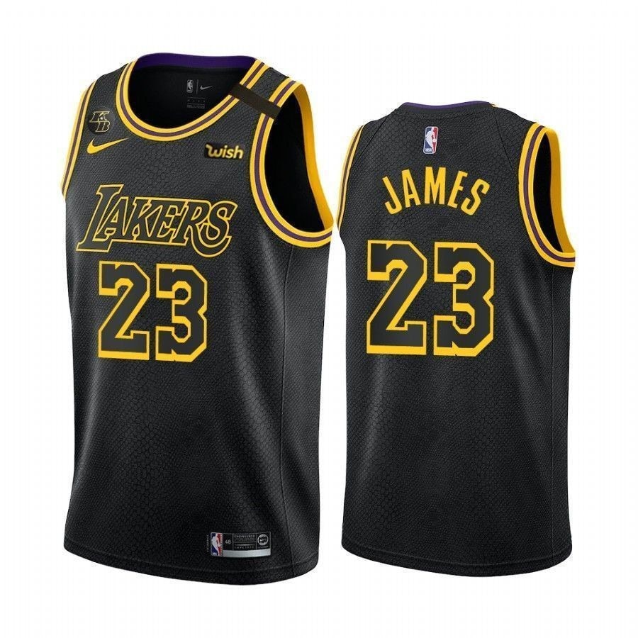 Los Angeles Lakers Anthony Davis 3 Black Mamba Inspired City Jersey Unisex