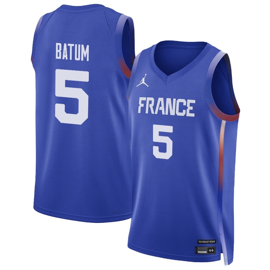 Nicolas Batum 5 France Basketball 2024 Summer Olympics Player Limited Unisex Jersey Royal