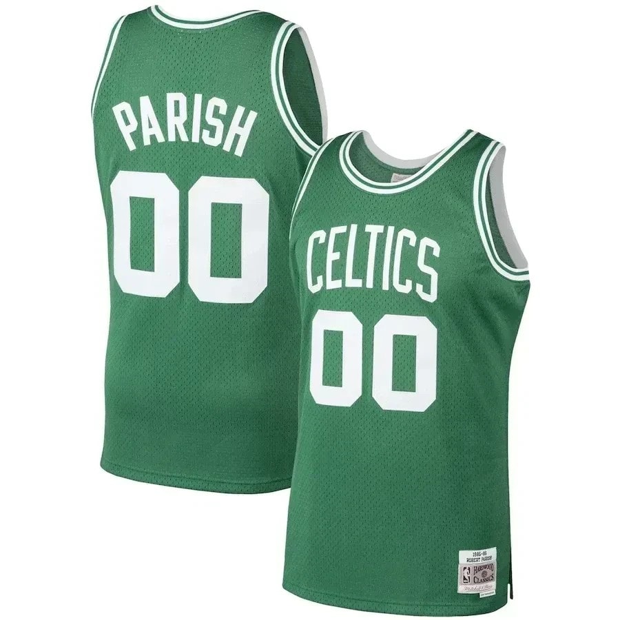Robert Parish Boston Celtics Mitchell & Ness 1985-86 Hardwood Classics Swingman Jersey Kelly Green