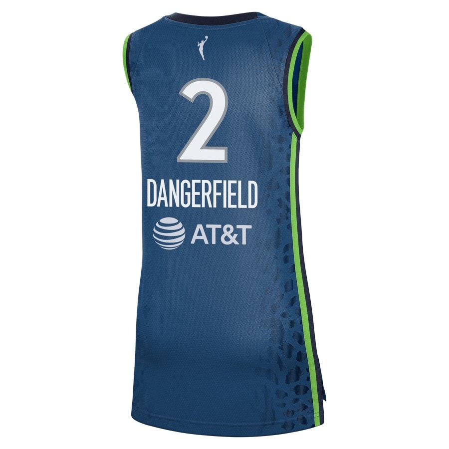 Crystal Dangerfied 2 Minnesota Lynx Explorer Jersey Blue Unisex