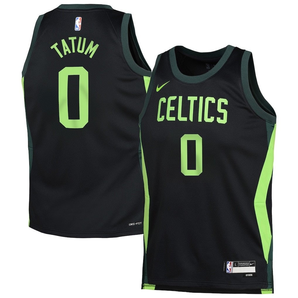 Jayson Tatum 0 Boston Celtics 2024/25 Swingman Jersey City Edition Black