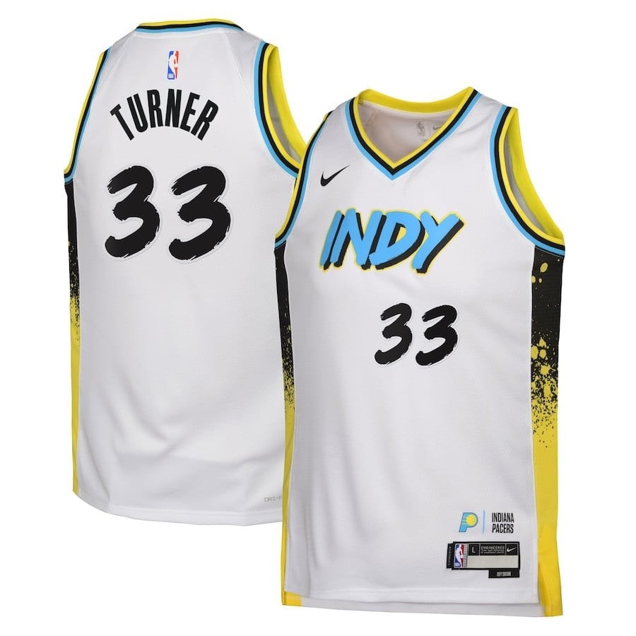 Myles Turner 33 Indiana Pacers City Edition Swingman Jersey White