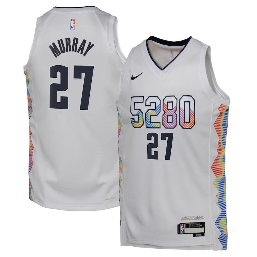 Jamal Murray 27 Denver Nuggets 2024/25 Swingman City Edition White Jersey