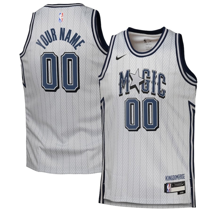Orlando Magic 2024/25 Swingman Custom Jersey City Edition Silver