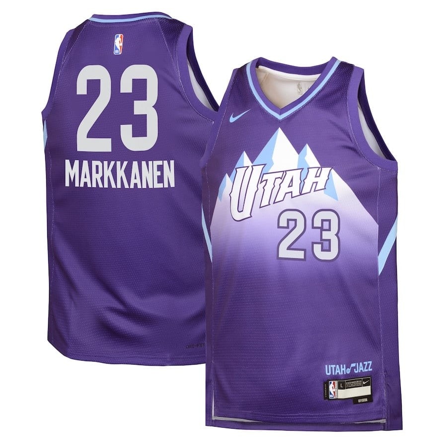 Lauri Markkanen 23 Utah Jazz 2024/25 Swingman Jersey City Edition Purple