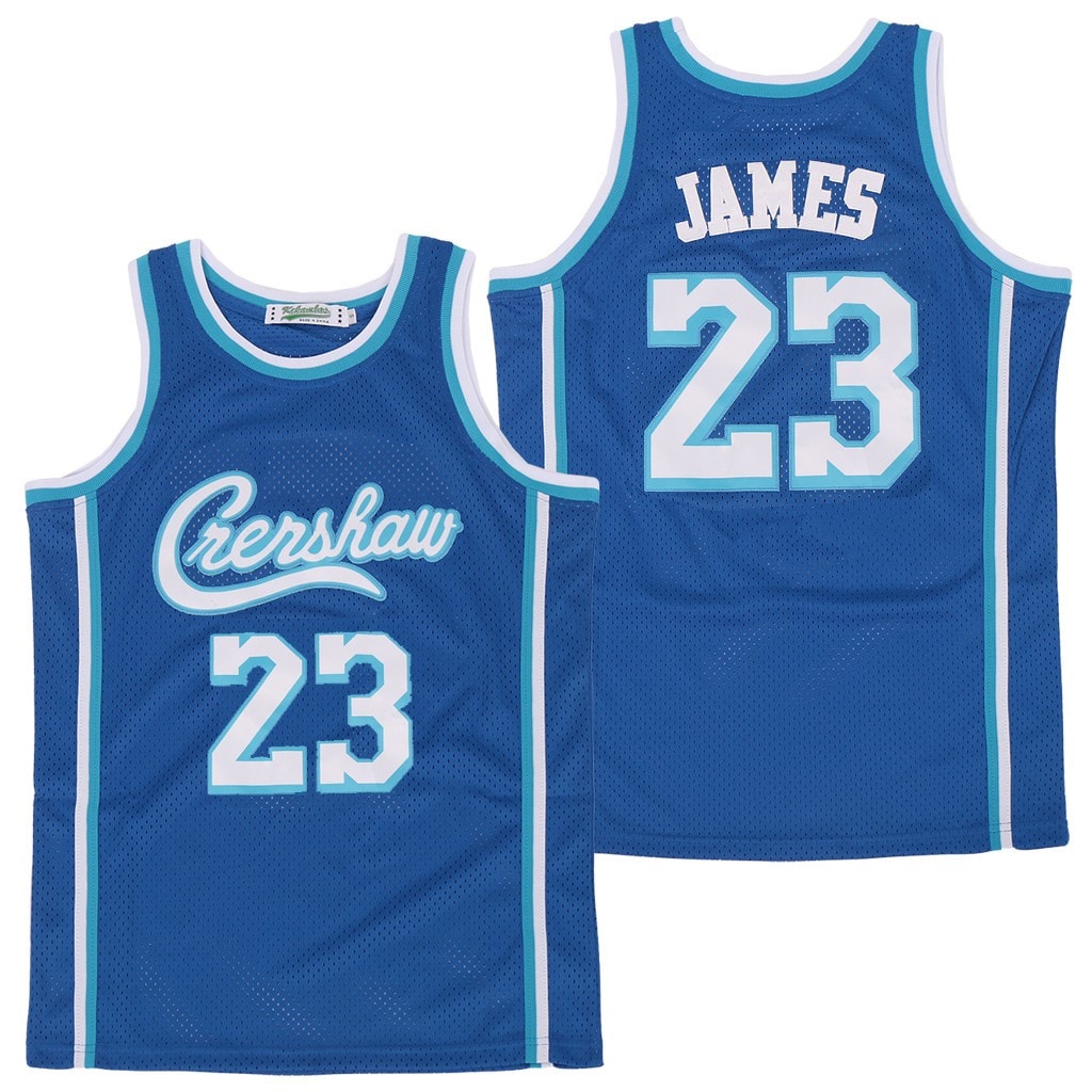 LeBron James #23 Crenshaw Swingman Jersey Blue Unisex Adult Sizes