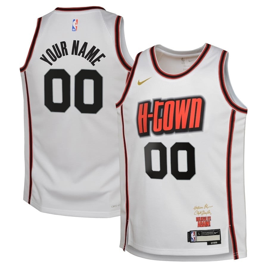 Houston Rockets 2024/25 Swingman Custom Jersey City Edition White