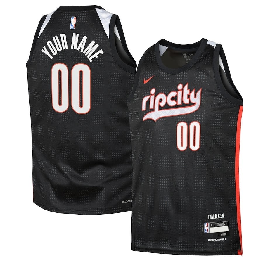 Portland Trail Blazers 2024/25 Swingman Custom Jersey City Edition Black