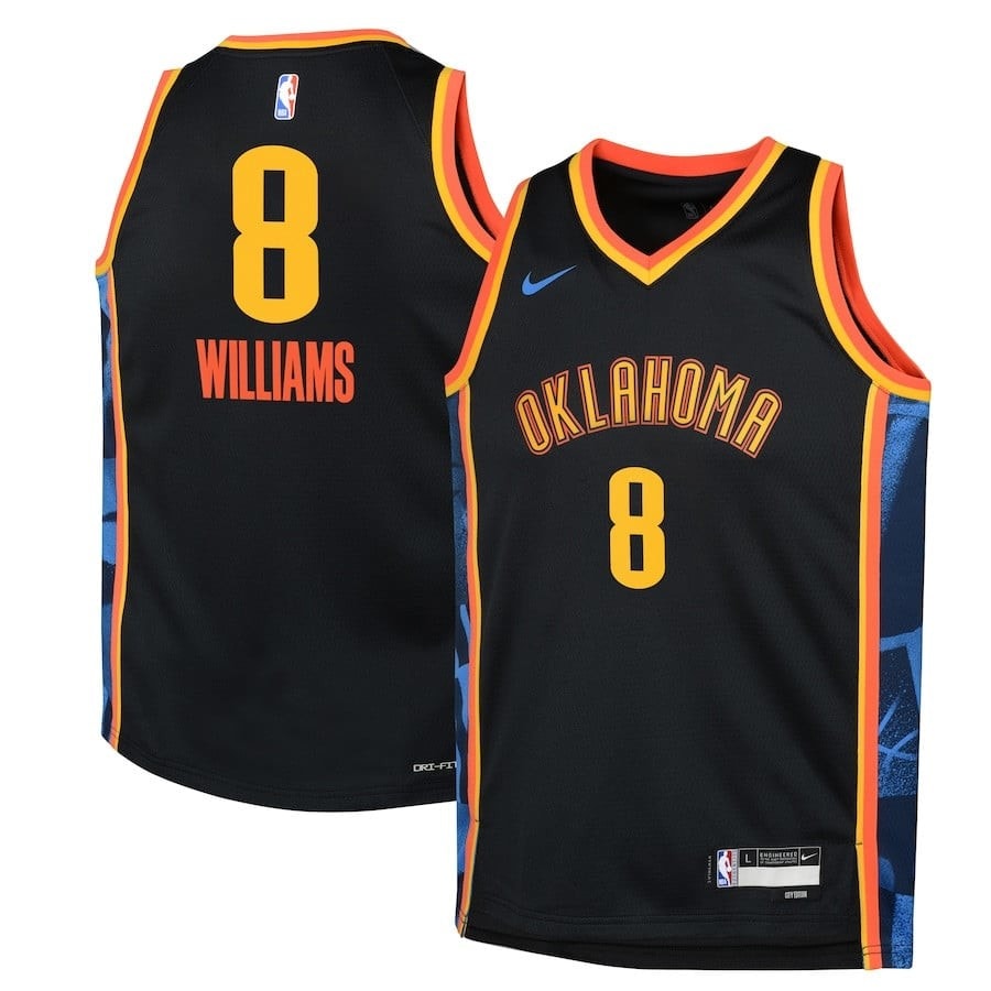 Jalen Williams 8 Oklahoma City Thunder City Edition Swingman Jersey Black 2024/25