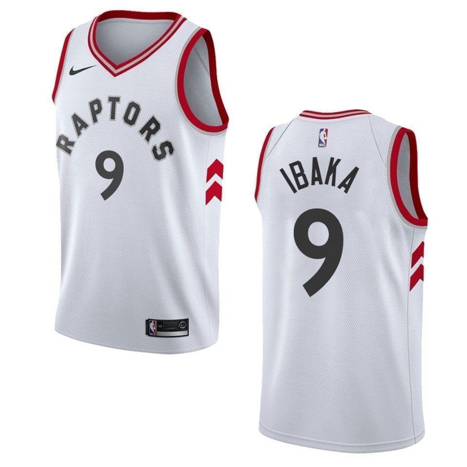 Men's Toronto Raptors Serge Ibaka Association Swingman Jersey White