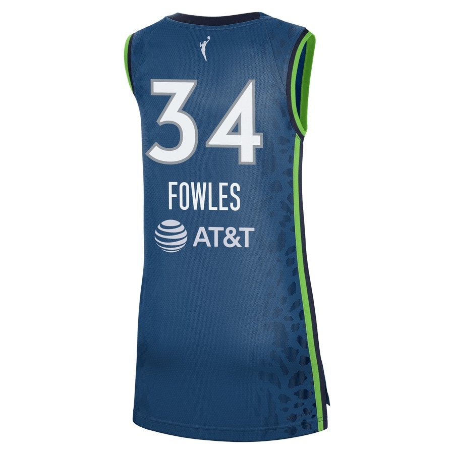 Fowles 34 Minnesota Lynx Explorer Jersey - Blue Unisex