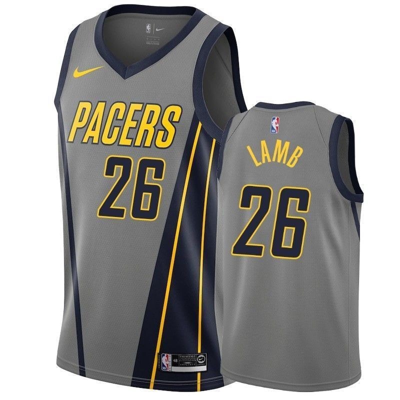 Indiana Pacers Jeremy Lamb 26 City Men's Multicolor Jersey
