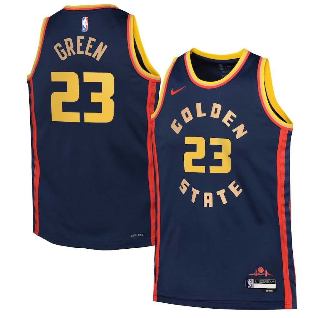 Draymond Green 23 Golden State Warriors City Edition Navy Swingman Jersey