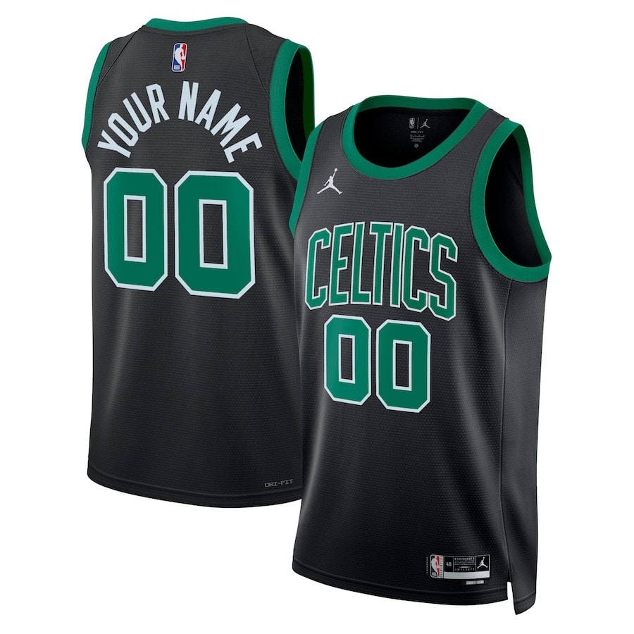 Boston Celtics 2023/24 Statement Swingman Custom Men Jersey Black