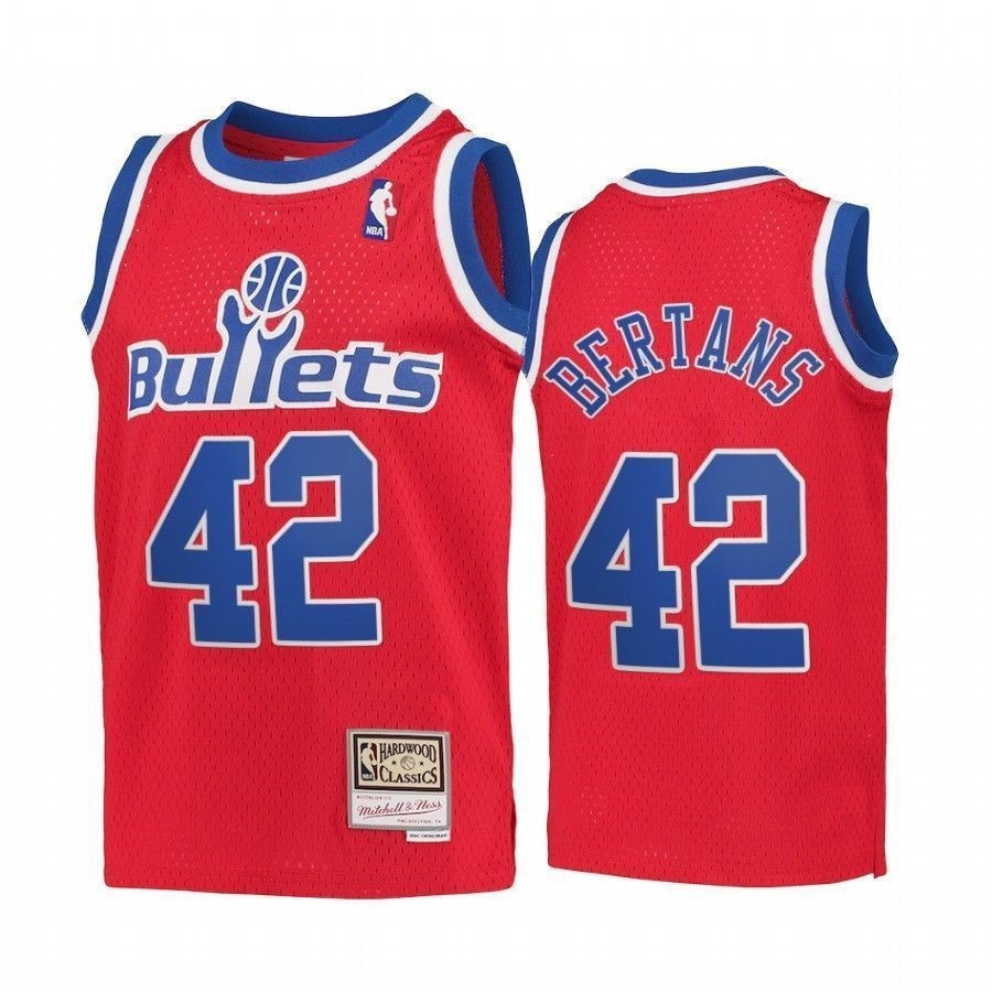 Davis Bertans Washington Wizards Red Hardwood Classics Jersey