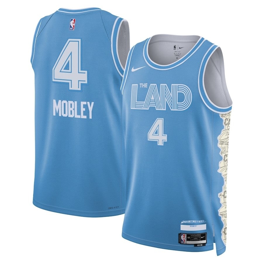 Evan Mobley Cleveland Cavaliers Unisex 2024/25 Swingman Player Jersey City Edition Light Blue