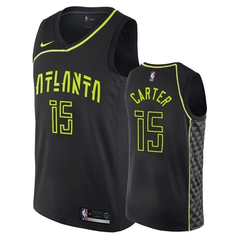 Hawks Vince Carter 15 City Black Men's Basketball Jersey