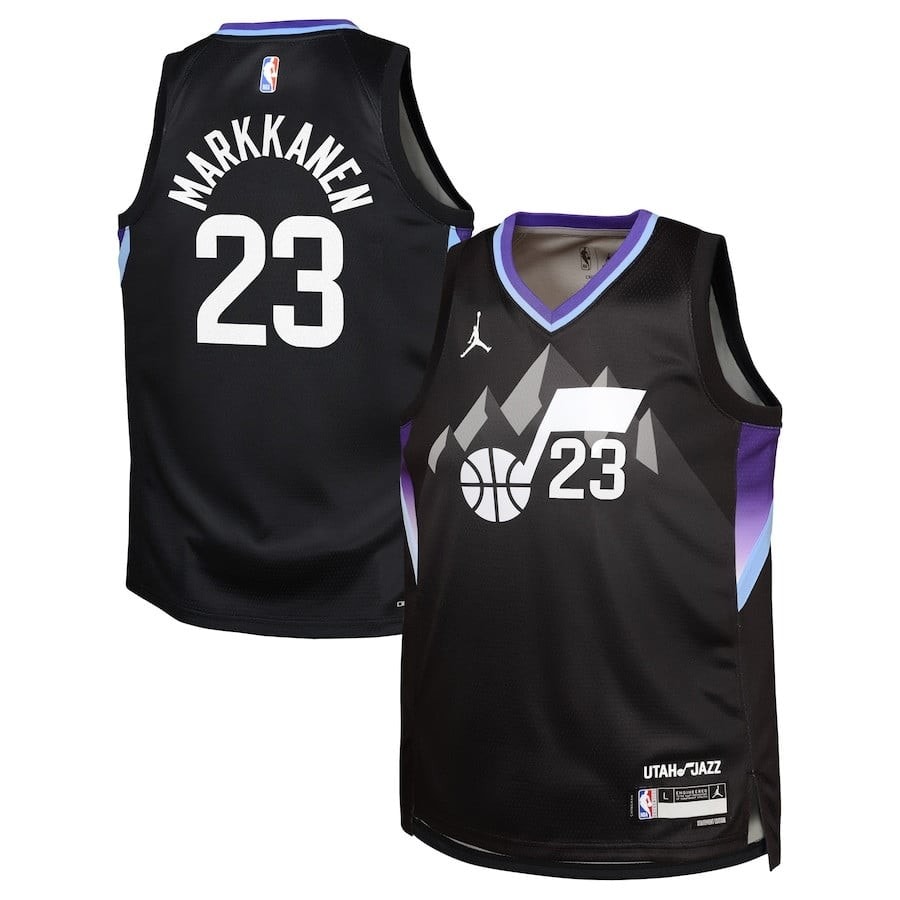 Lauri Markkanen 23 Utah Jazz 2024/25 Swingman Jersey Statement Edition Black
