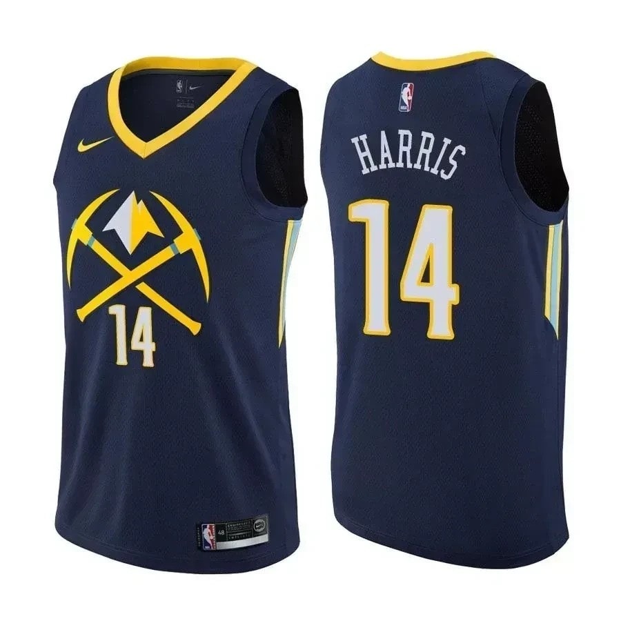 Nuggets Gary Harris #14 City Edition Navy Basketball Jersey - Adult Unisex