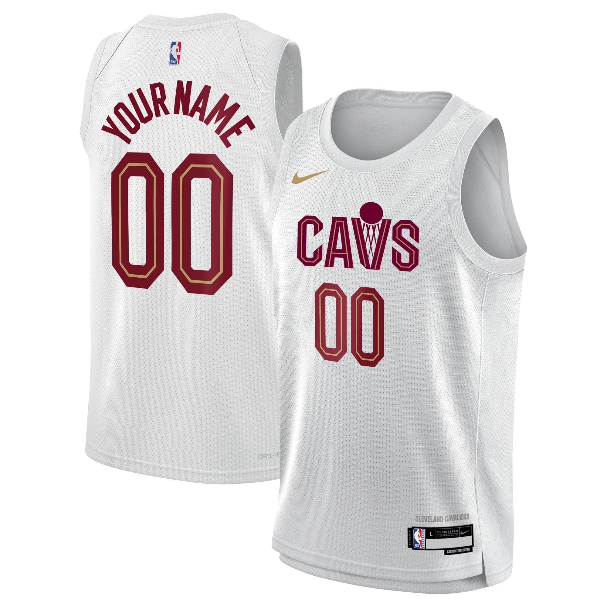 Cleveland Cavaliers Association Swingman Custom Jersey Multicolor Sizes