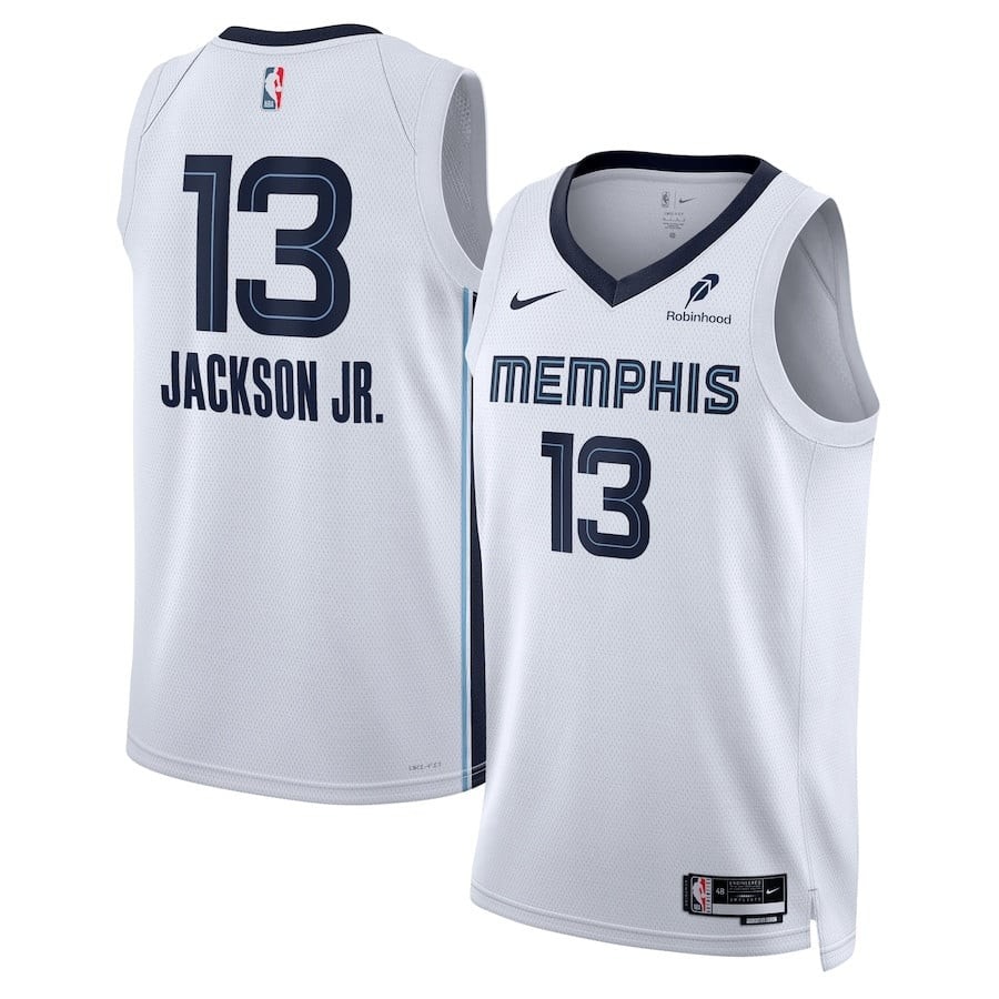 Jaren Jackson Jr. 13 Memphis Grizzlies Unisex Swingman Badge Jersey - Association White