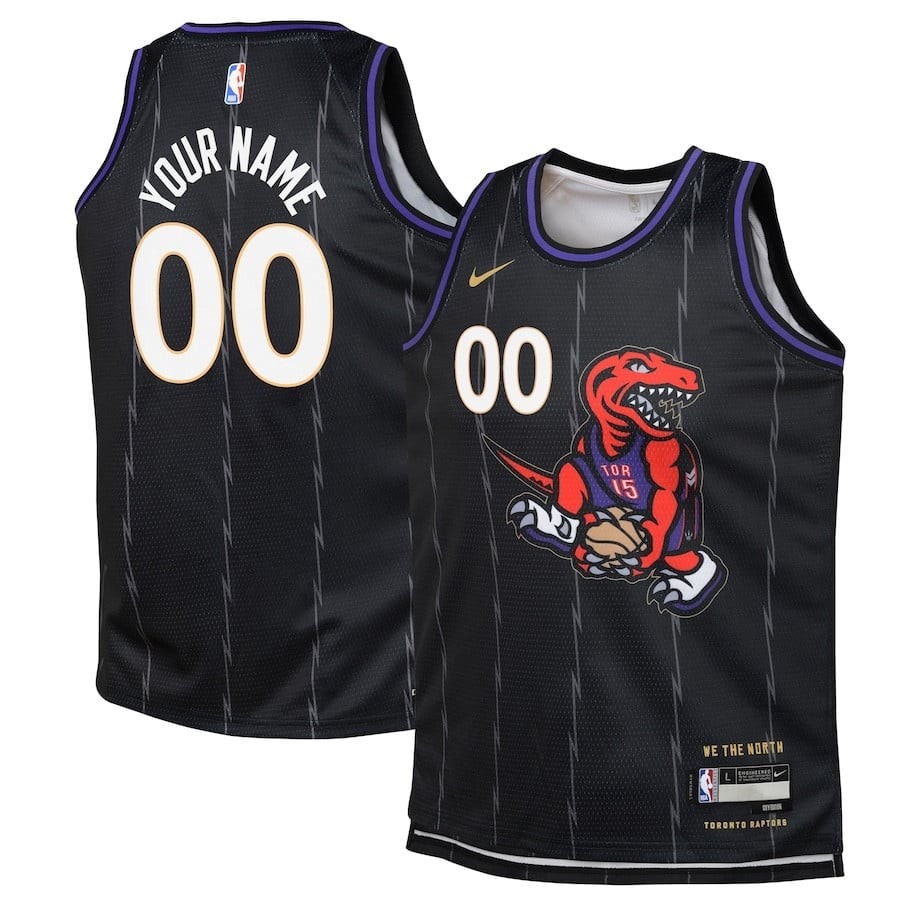 Toronto Raptors 2024/25 Swingman Custom Jersey City Edition Black