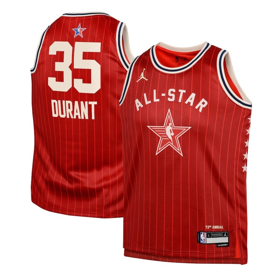 Kevin Durant 35 2024 NBA All-Star Game Swingman Jersey - Crimson Multicolor