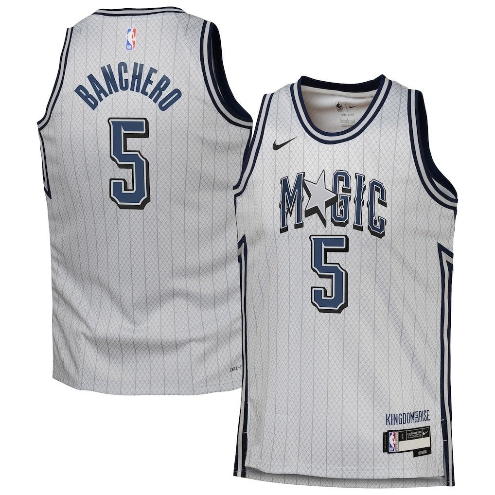 Paolo Banchero 5 Orlando Magic 2024/25 Swingman Jersey City Edition Silver