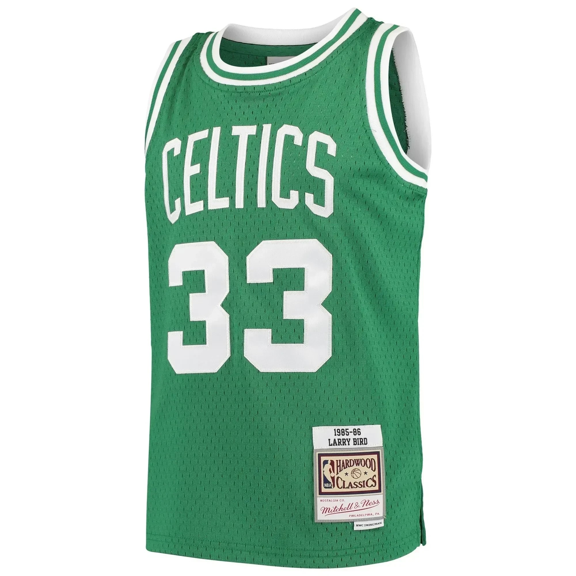 Larry Bird Boston Celtics Mitchell & Ness Hardwood Classics Swingman Throwback Jersey Kelly Green