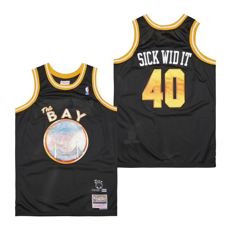 E-40 Golden State Warriors Swingman Jersey Black Unisex Adult Sizes