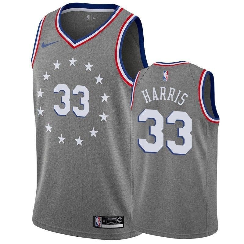 Men's Tobias Harris 33 Philadelphia 76ers City Gray Jersey