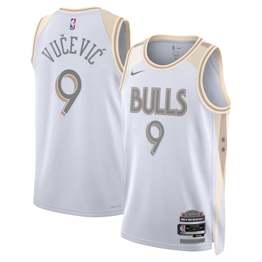Nikola Vucevic Chicago Bulls Unisex 2024/25 Swingman City Edition Jersey - White