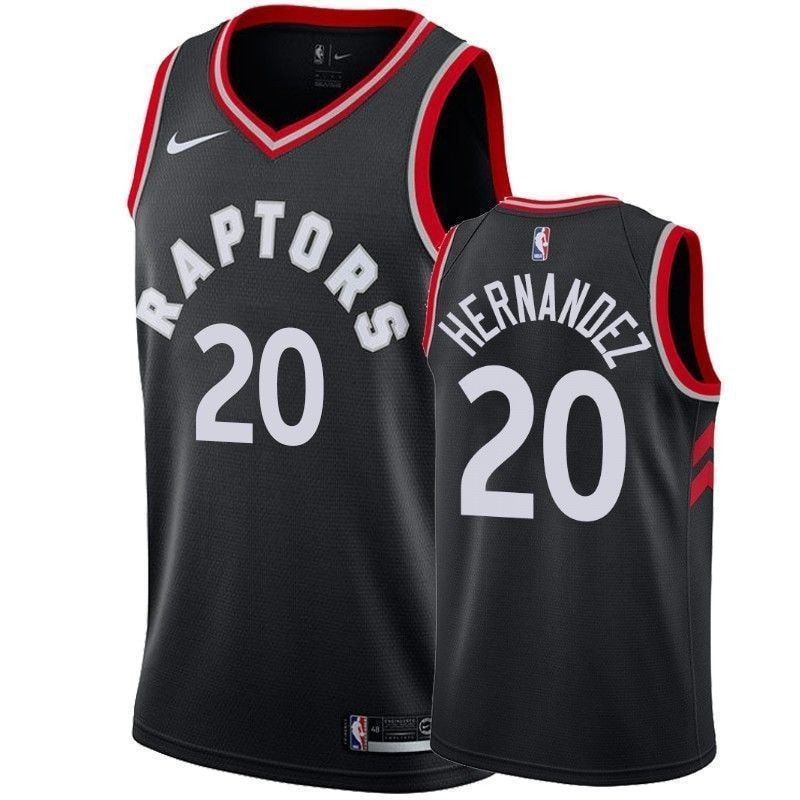 Men's Toronto Raptors Dewan Hernandez #20 Stitched Jersey Multicolor