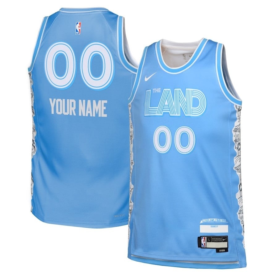Cleveland Cavaliers 2024/25 Swingman Custom Jersey City Edition Light Blue