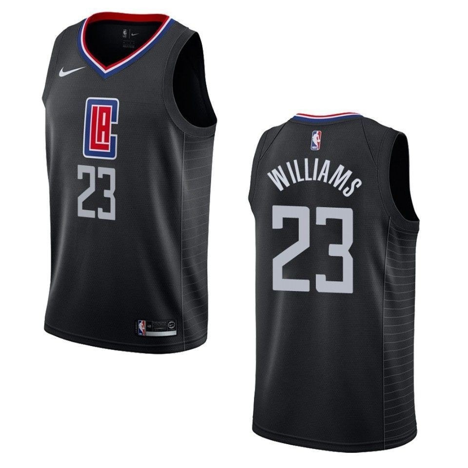 Men's Los Angeles Clippers 23 Lou Williams Statement Swingman Jersey Black