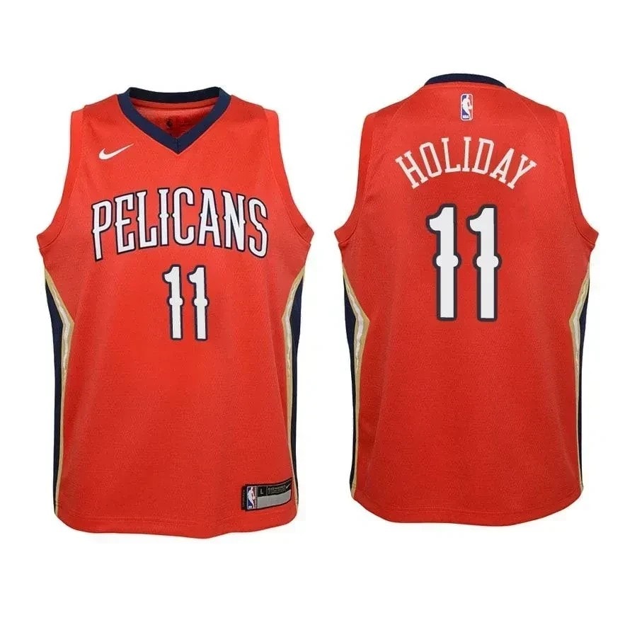 Pelicans Jrue Holiday 11 Statement Edition Red Jersey - Unisex