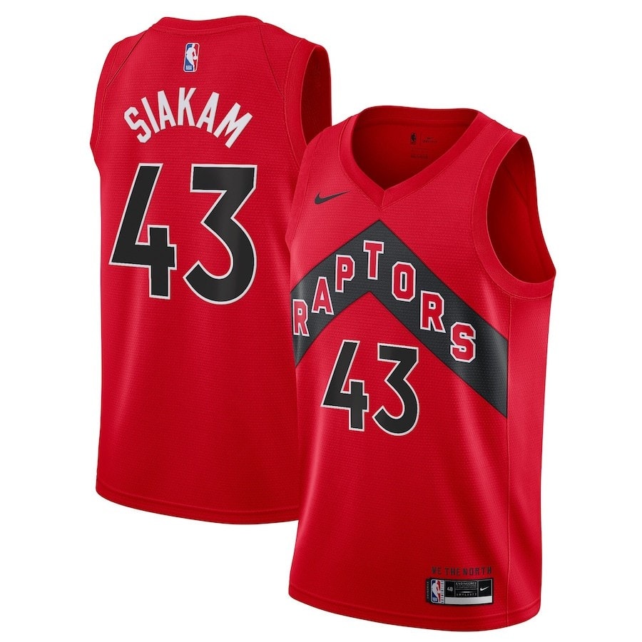 Pascal Siakam 43 Toronto Raptors Unisex Swingman Jersey Icon Edition Red