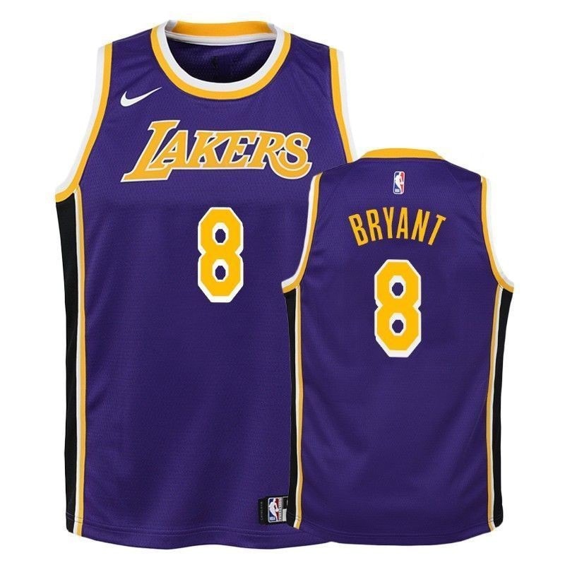 Lakers Kobe Bryant 8 State Purple Basketball Jersey - Multicolor Unisex