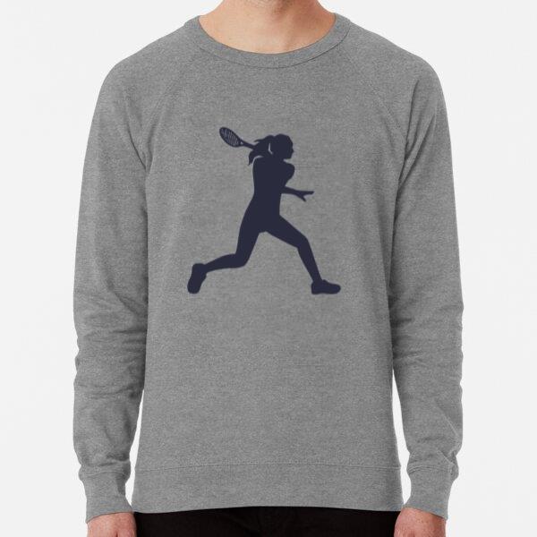 Female Tennis Player Sport Silhouette Sweatshirt