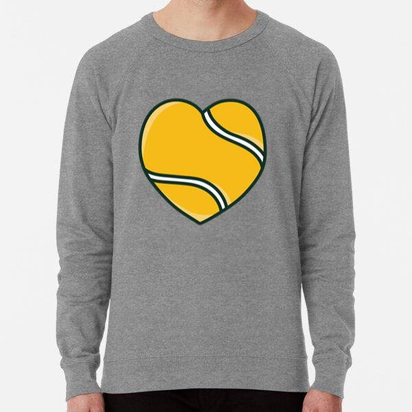 Heart Shaped Tennis Ball Doodle Sweatshirt