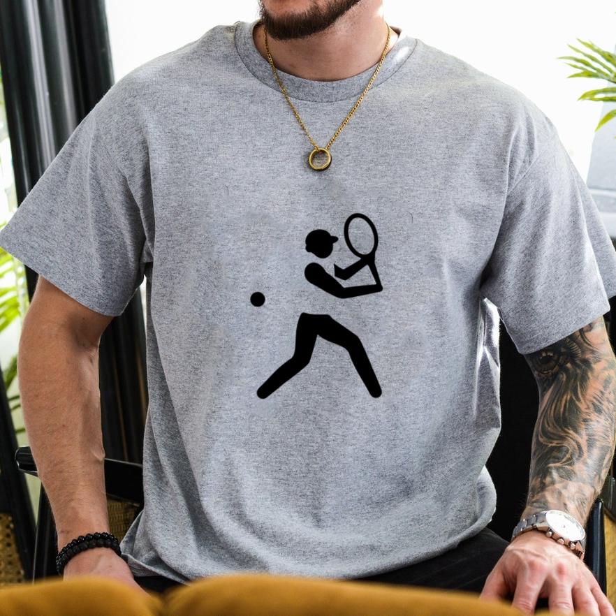 Man Sport Pictogram Tennis T-Shirt