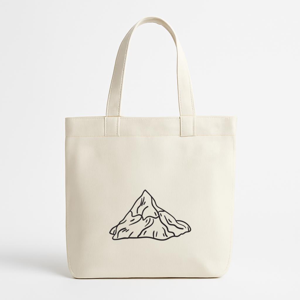 Mountain Swiss Alps Iconic Stroke Canvas Tote Bag