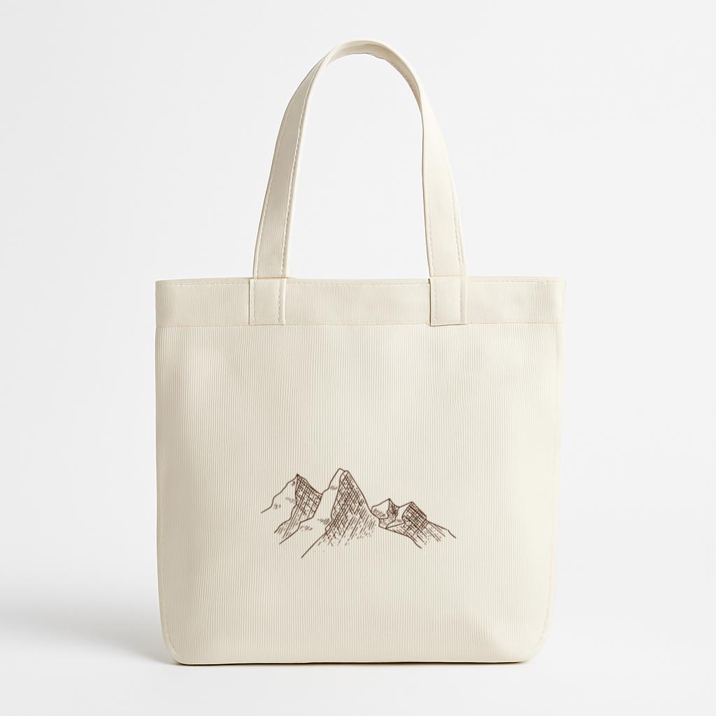 Mountain Valley Canvas Tote Bag
